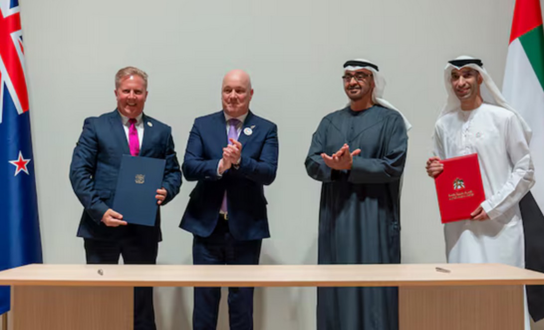توافق تجارت دوجانبه امارات و نیوزلند