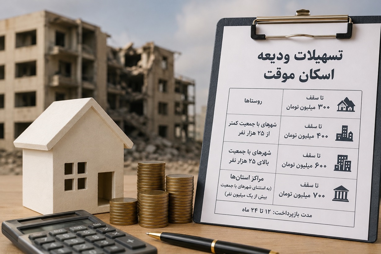 تسهیلات ودیعه اسکان موقت جنگ