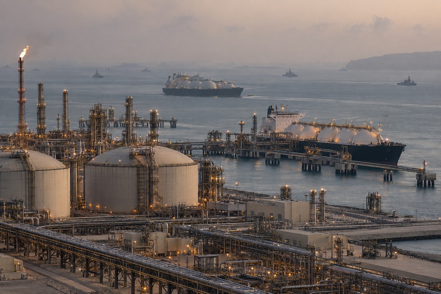 توسعه LNG‌ قطر در گرو باز شدن تنگه هرمز